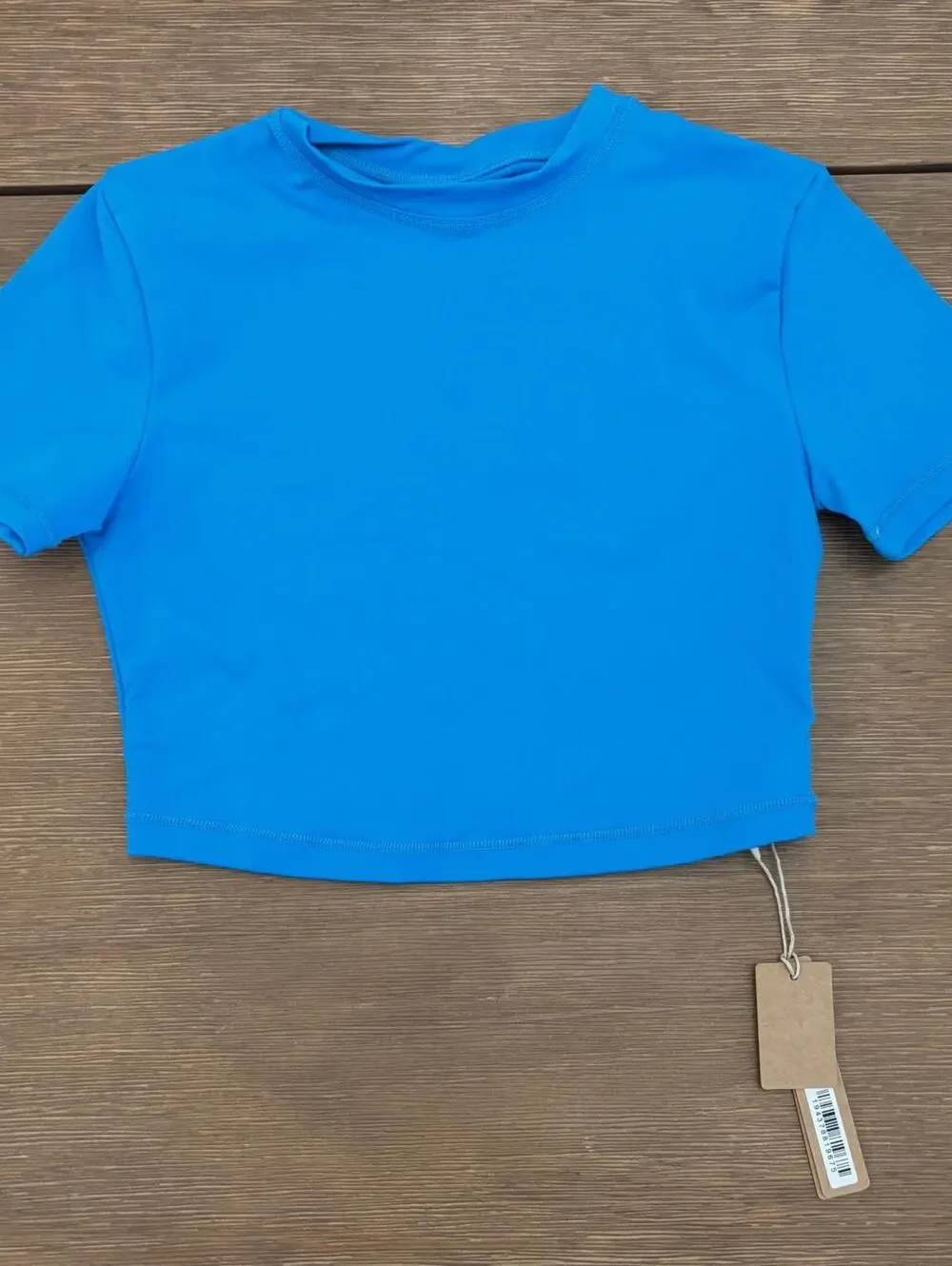 Skims Cropped Swim Shirt in Colbolt in XXS